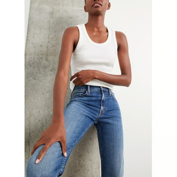 💕MOTHER💕 The Mid Rise Rider Ankle Jeans ~ Right On 27 NWT - Picture 6 of 16